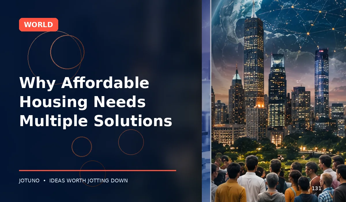 Why Affordable Housing Needs Multiple Solutions
