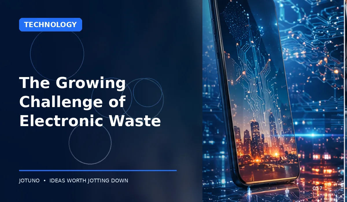 The Growing Challenge of Electronic Waste