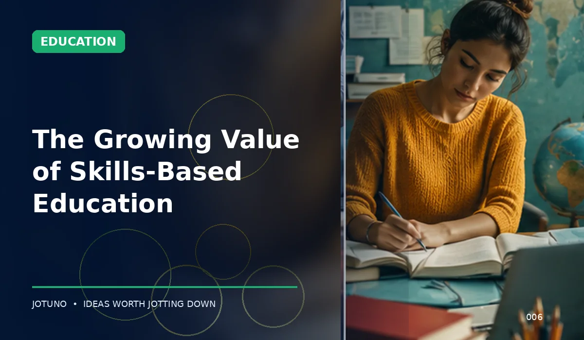 The Growing Value of Skills-Based Education