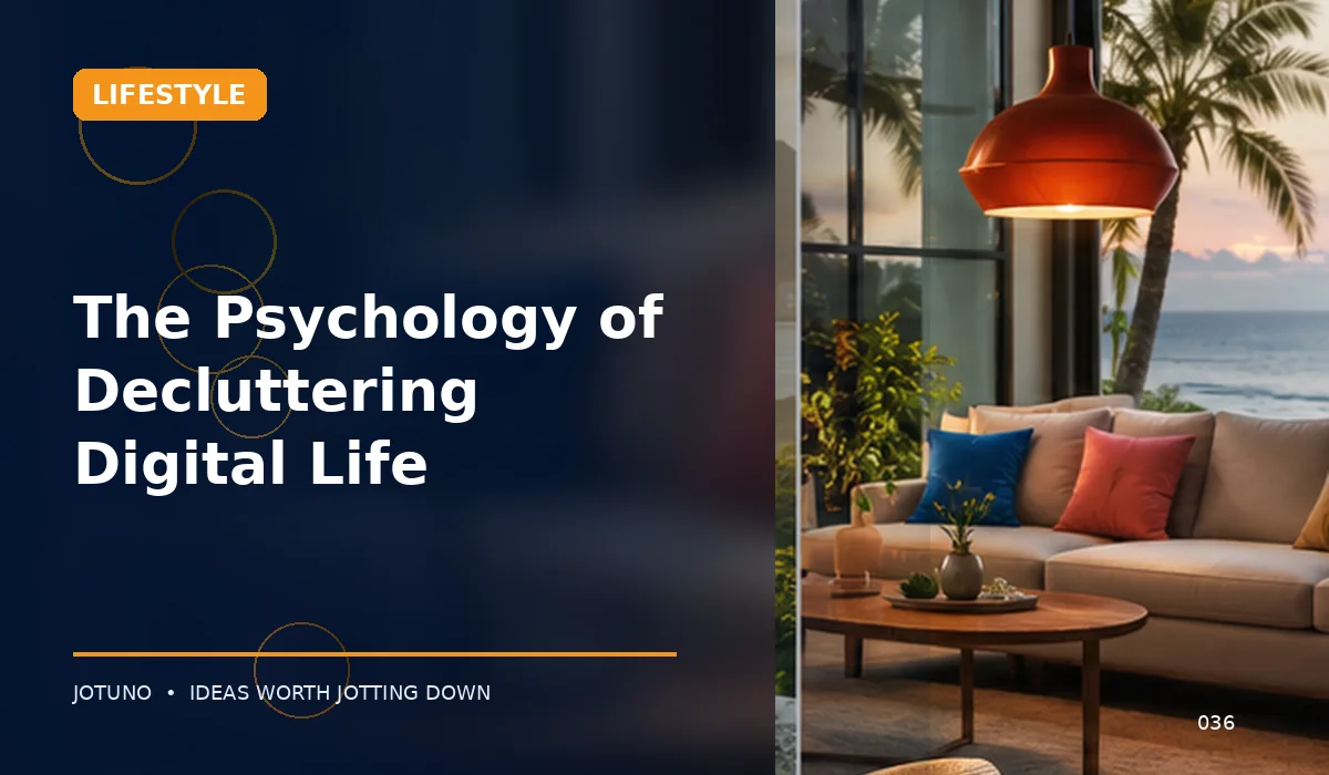 The Psychology of Decluttering Digital Life