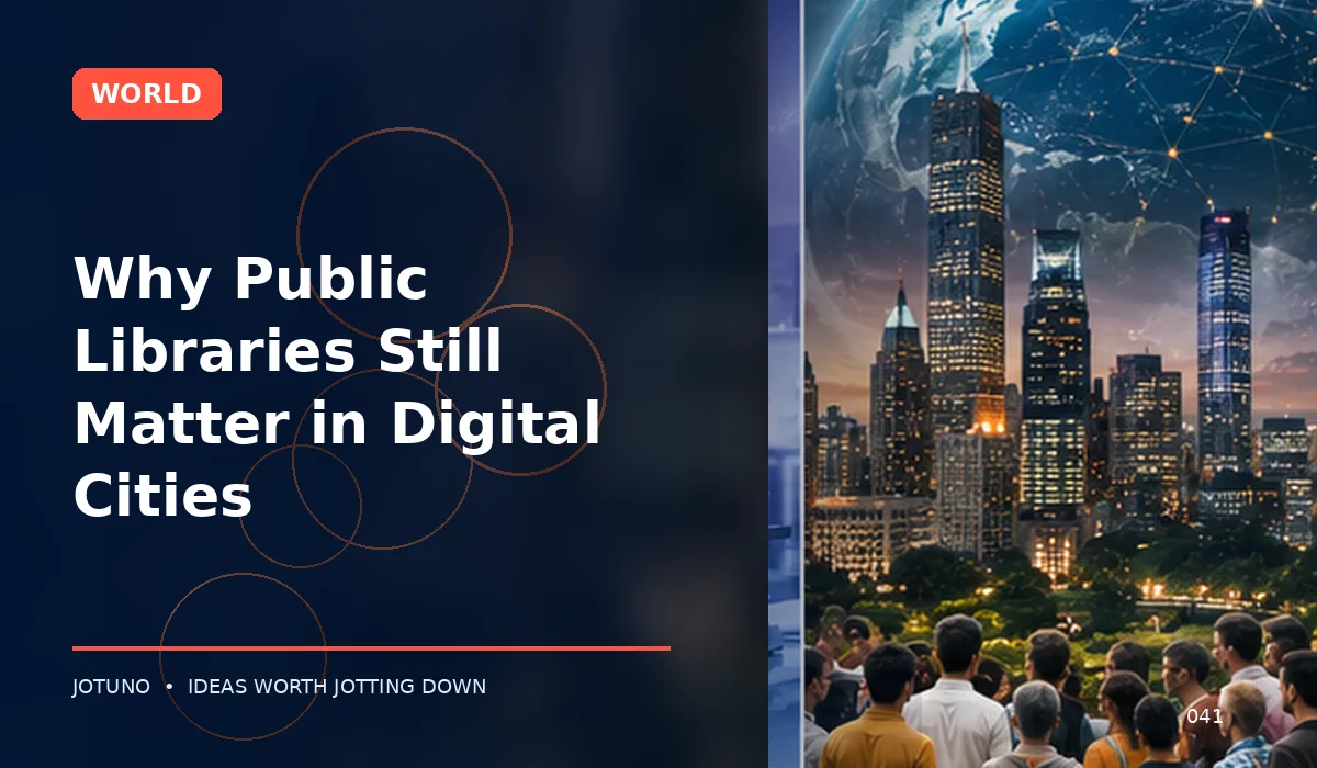 Why Public Libraries Still Matter in Digital Cities