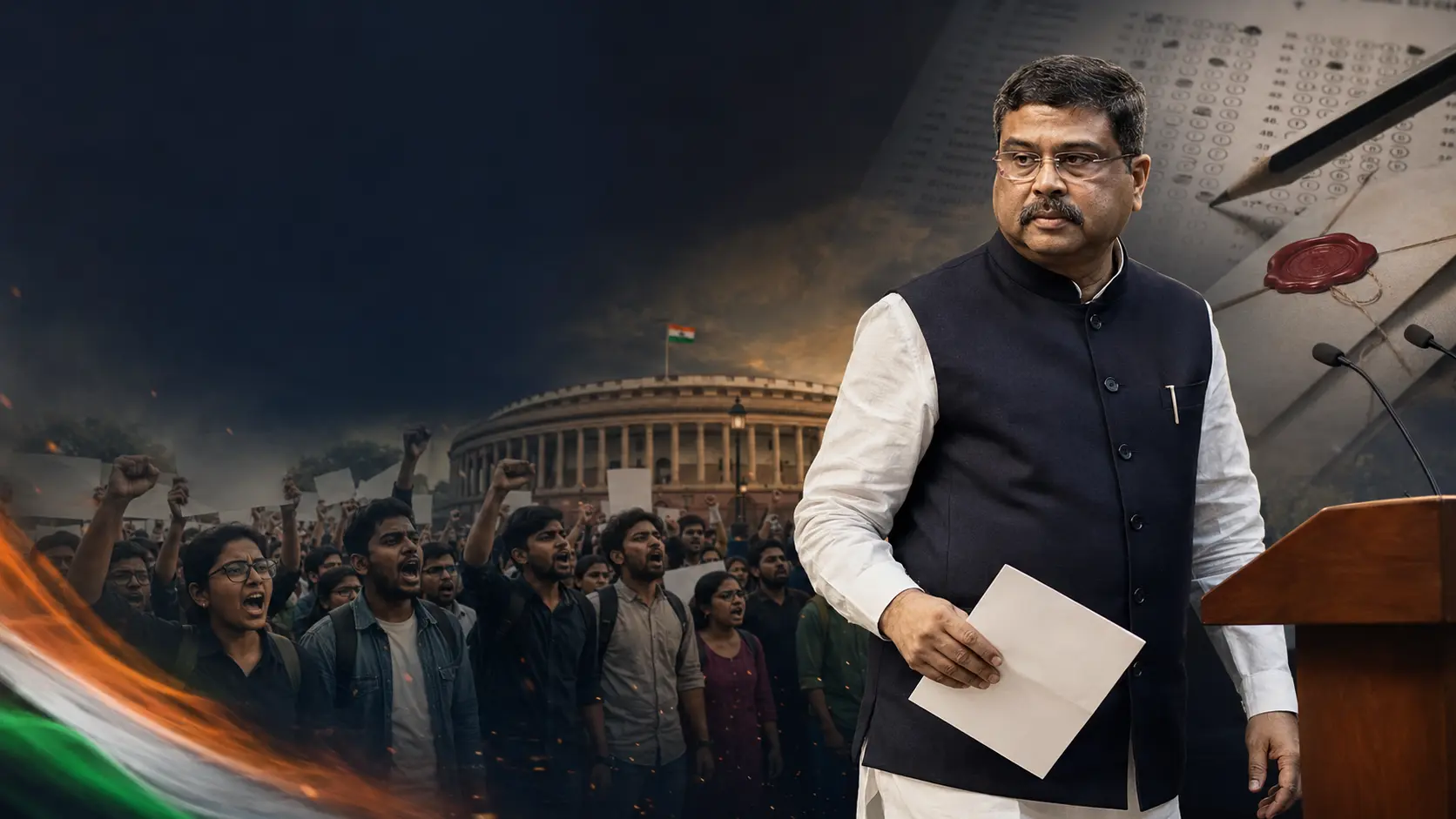 Dharmendra Pradhan ka Istifa: Students ki Jeet, System ke Liye Warning ya Political Damage Control?